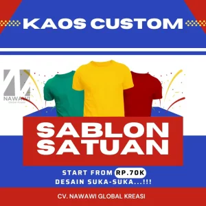 kaos sablon satuan